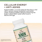 NMN 250mg per Serving, 99% Purity, Cellular Energy & Healthy Aging, 60 Caps