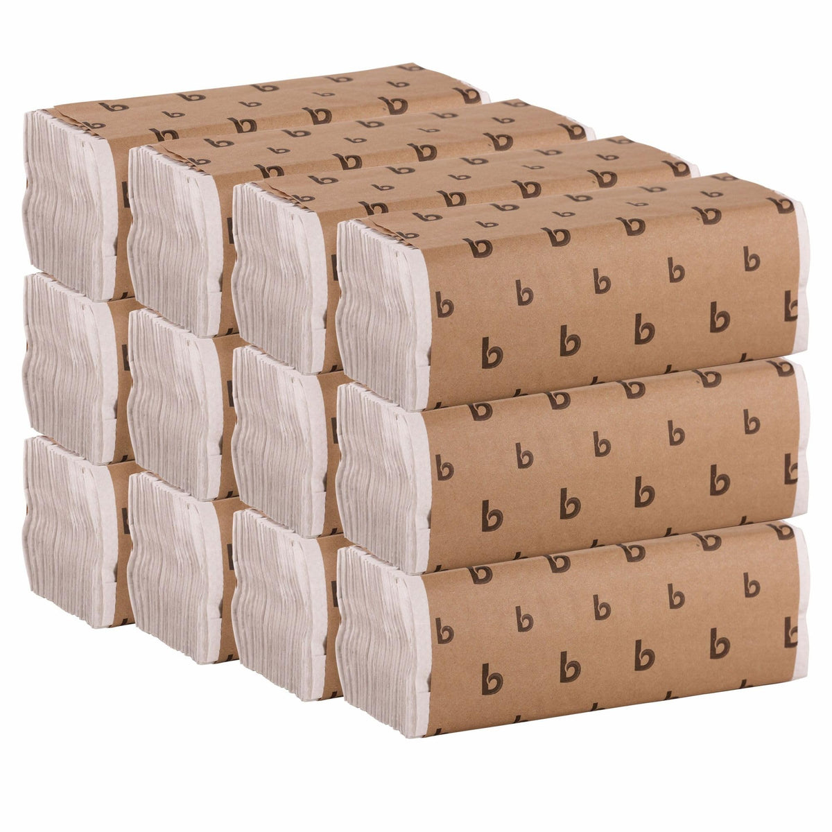 Boardwalk C-Fold Disposable Bathroom Paper Hand Towels, 1-Ply, 11.44 x 10, 200 Sheets/Pack, 12 Packs/Carton, White