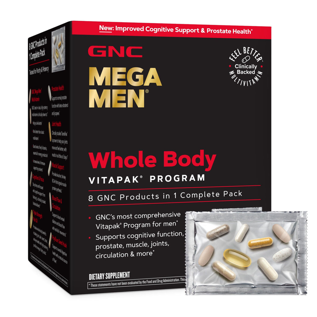 GNC Mega Men Whole Body Vitapak Program for Men, 30 Servings