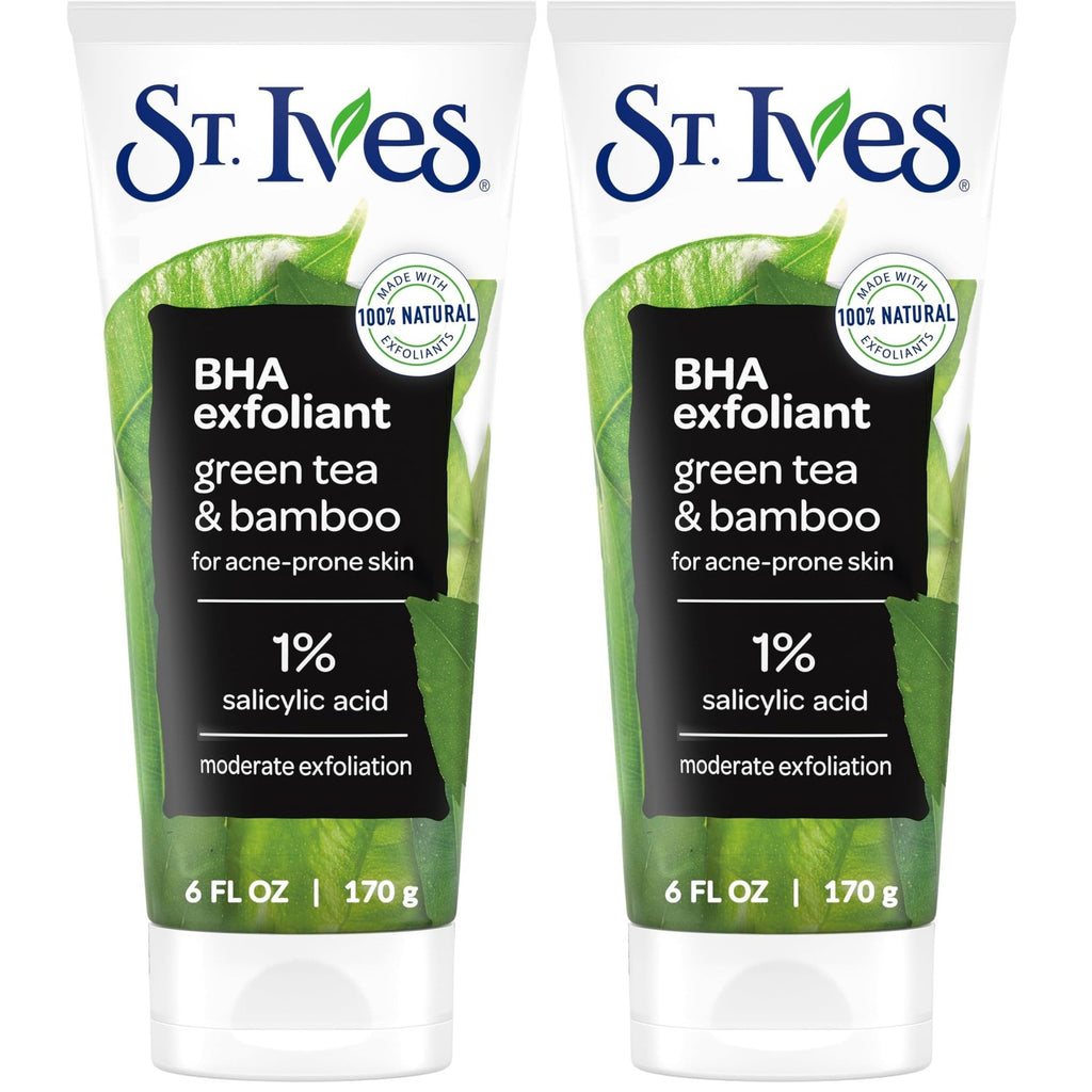 Buy now St. Ives Blackhead Clearing Face Scrub, Clears Blackheads & Unclogs Pores, Green Tea & Bamboo, Salicylic Acid Acne Treatment Facial Scrub, Moderate Exfoliator Skin Care with Natural Exfoliants 6 oz at indiglob india