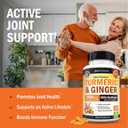 Turmeric and Ginger Supplement with BioPerine, 160 Capsules