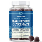 Magnesium Glycinate Gummies 600MG, Sleep, Calm & Relaxation Support, 60 Ct