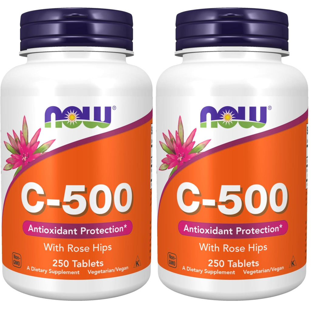NOW Supplements, Vitamin C-500 with Rose Hips, Antioxidant Protection*, 250 Tablets