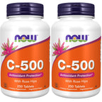NOW Supplements, Vitamin C-500 with Rose Hips, Antioxidant Protection*, 250 Tablets