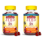 Nature Made Zero Sugar Vitamin D3 Gummies, 110 Vitamin D Gummies | Vitamin D3 2000 IU (50 mcg) per Serving, for Bone and Immune Health Support, Aspartame Free, Cherry Flavor, 55 Day Supply