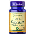 Puritan's Pride Beta Carotene Provitamin A 7,500mcg (25,000 IU)