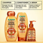 Garnier Whole Blends Honey Treasures Hair Honey Repairing Serum for Long, Damaged Hair, 5.1 Fl Oz, 2-Count (Packaging May Vary)