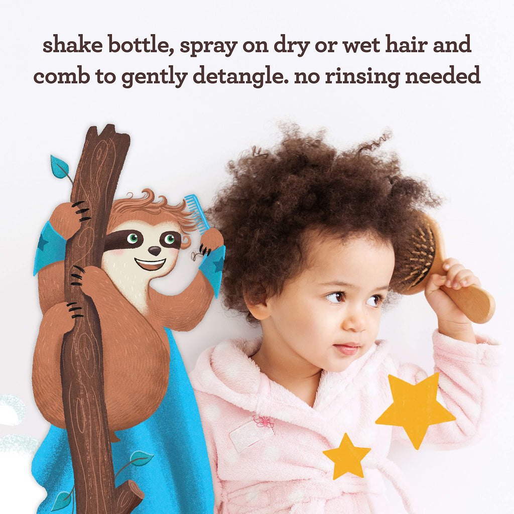Aveeno Kids Hydrating Hair Detangler Spray, 10 fl. oz | Quickly Detangles Hair, Oat Extract, Tear-Free, Gentle on Sensitive Skin & Scalp
