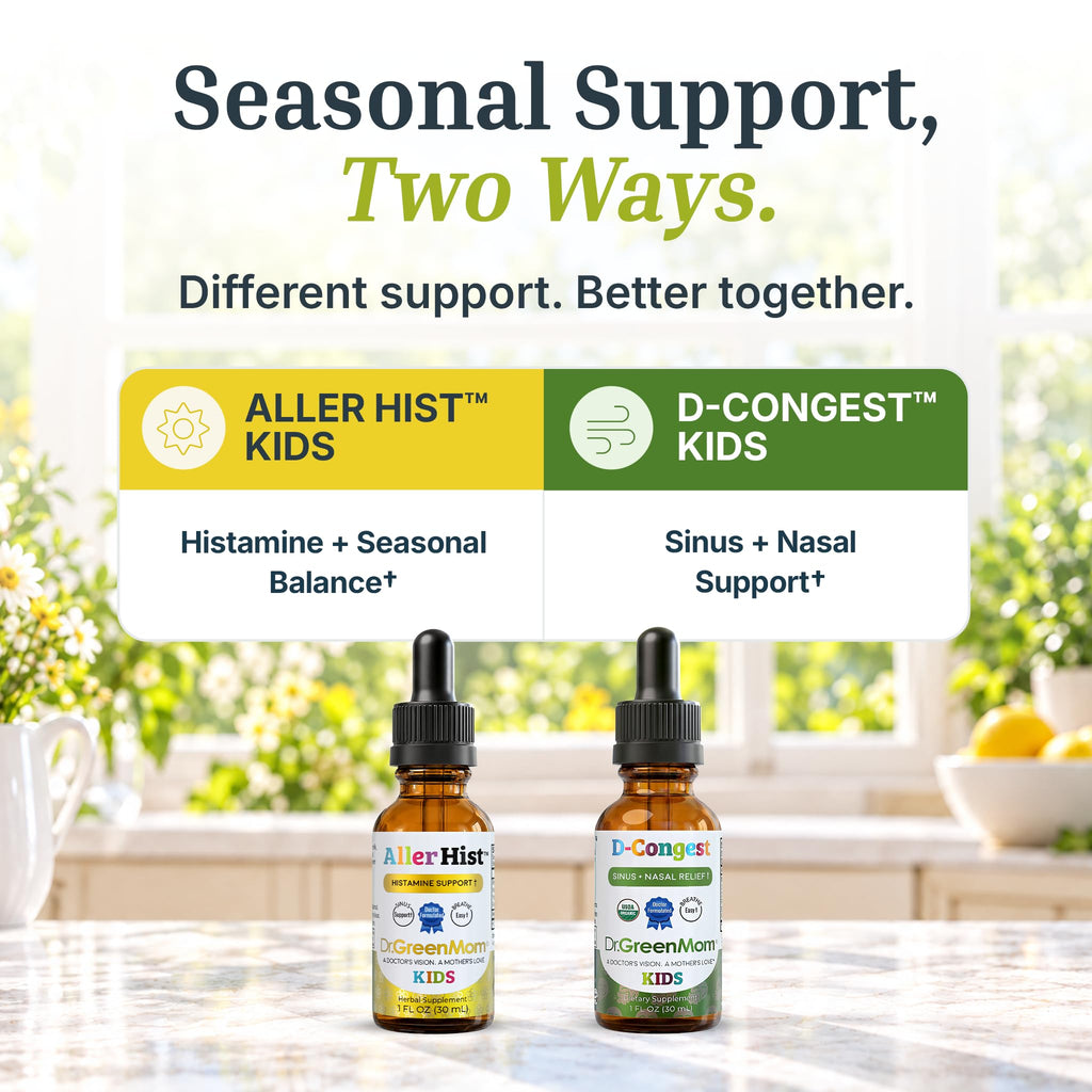 Dr. Green Mom Aller Hist Kids — Runny Nose & Itchy Watery Eye Support Drops