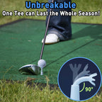 Adjustable Golf Tees - Essential Accessories for Men, Unbreakable & Durable - No Need to Repeatedly Pick Up (3 Pack White)
