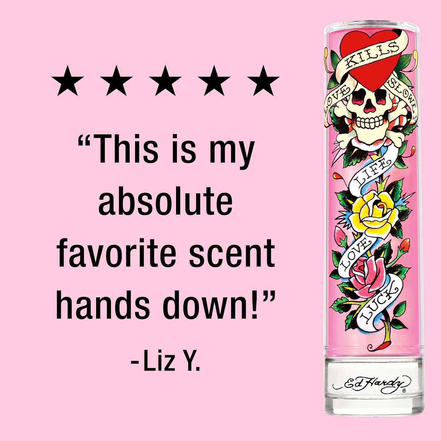 Buy now Ed Hardy Perfume for Women, Eau De Parfum Spray with Warm Amber Notes, 3.4 fl oz at indiglob india