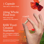 Garden of Life Vitamin Code Raw Iron Supplement - 30 Vegan Capsules, 22mg Once Daily Iron, Vitamins C, B12, Folate, Fruit, Veggies & Probiotics, Iron Supplements for Women, Energy & Anemia Support