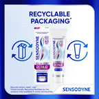 Sensodyne Clinical Repair Whiten & Shine Toothpaste, 3.4 oz (3 Pack)