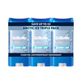 Buy now Gillette Antiperspirant and Deodorant for Men, 72hr Sweat & Odor Protection, Long Lasting Freshness, Anti-White Mark Technology, Clear Gel, Arctic Ice Scent, 3.8 oz (Pack of 3) at indiglob india