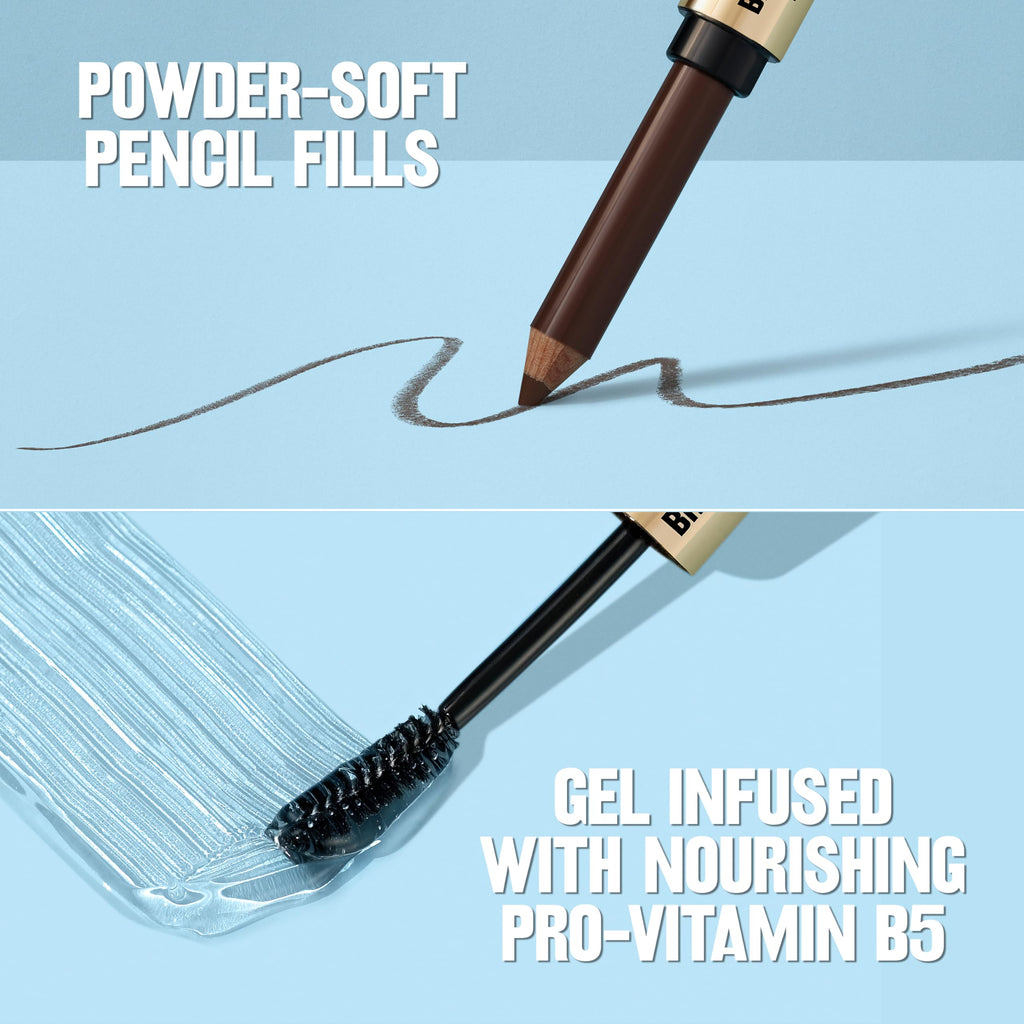 Buy now Revlon ColorStay Brow Fantasy, All In One Eyebrow Powder Pencil with Shaping Clear Gel, Gel Infused with Panthenol, Smudge-proof, 16HR Visibly Full Brows, 004 Dark Brown at indiglob india