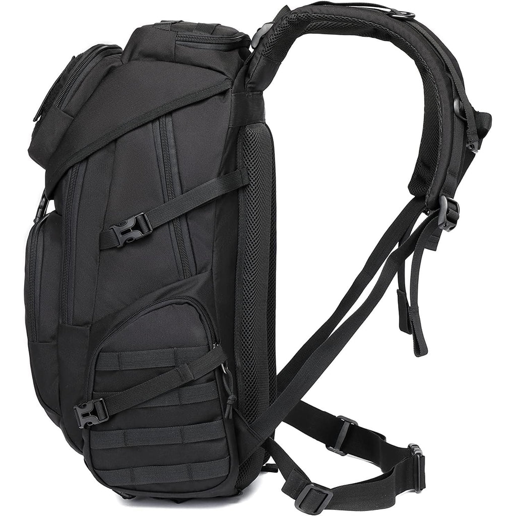Buy now Wotony military tactical backpack nylon military MOLLE backpack 3-day Assault bag 27L backpack for men, used for outdoor hiking, camping and hunting (All black) at indiglob india