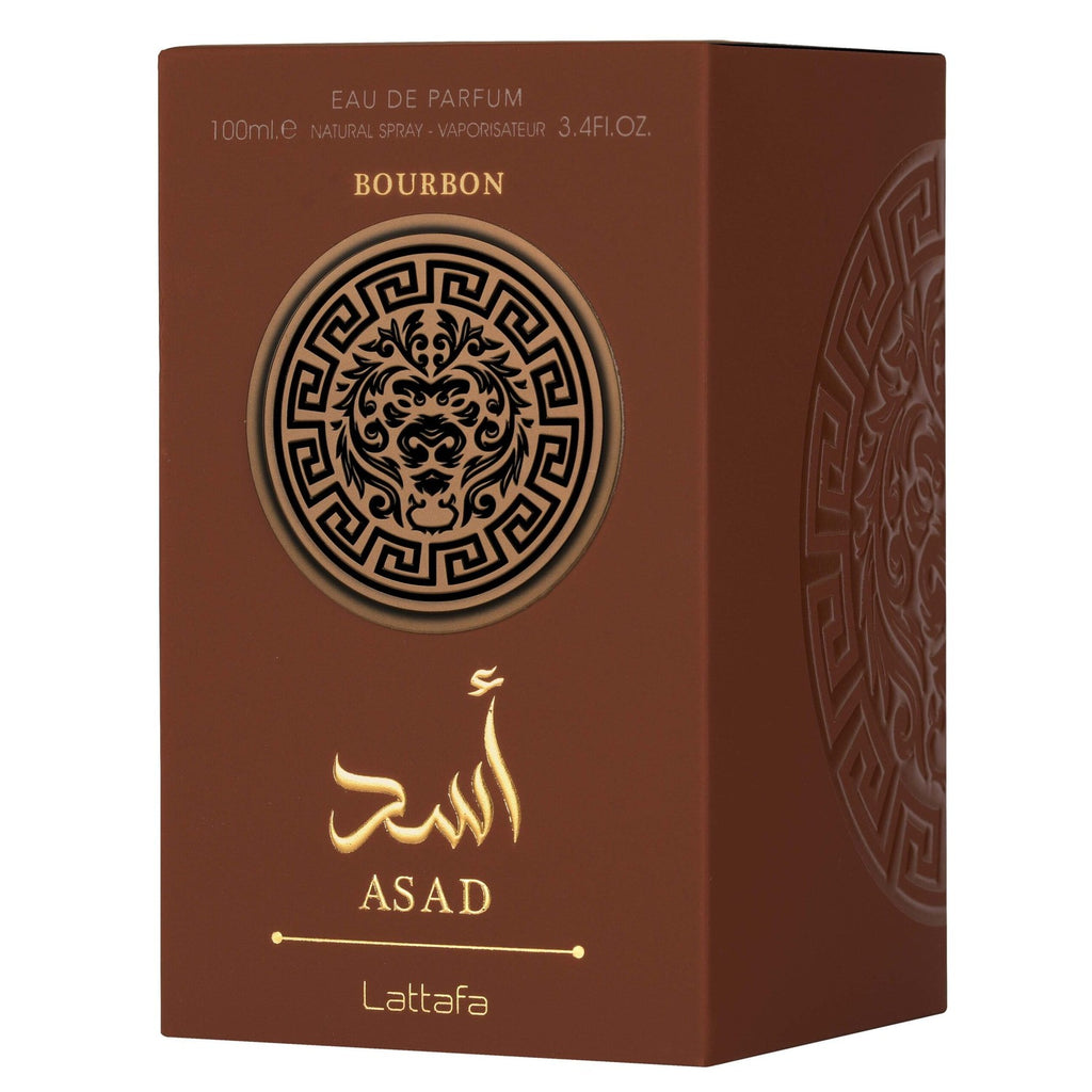 Lattafa Asad Bourbon for Unisex Eau de Parfum Spray, 3.4 Ounce / 100 ml | for Unisex