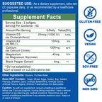 Calcium Supplements for Women - Calcium 1200 mg with Vitamin D3 & K2 - High Absorption Extra Strength Calcium Citrate for Bone Health, Strength, Density, Muscle, Heart Support - Slow Release, Non-GMO