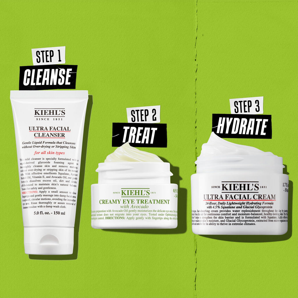Kiehl's - Avocado Eye Treatment, for Dry Lines & Puffiness | Under Eye Cream with Avocado Oil & Caffeine - Daily Hydrating, Depuffing, and Smoothing Eye Treatment