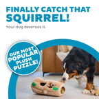 Outward Hound Hide-A-Squirrel Plush Squeaky Dog Toy, XL, 7" x 11.8"
