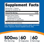 Nutricost Rhodiola Rosea 500mg, 60 Vegetarian Capsules, Gluten-Free | GMO-Free Rhodiola Rosea Supplement