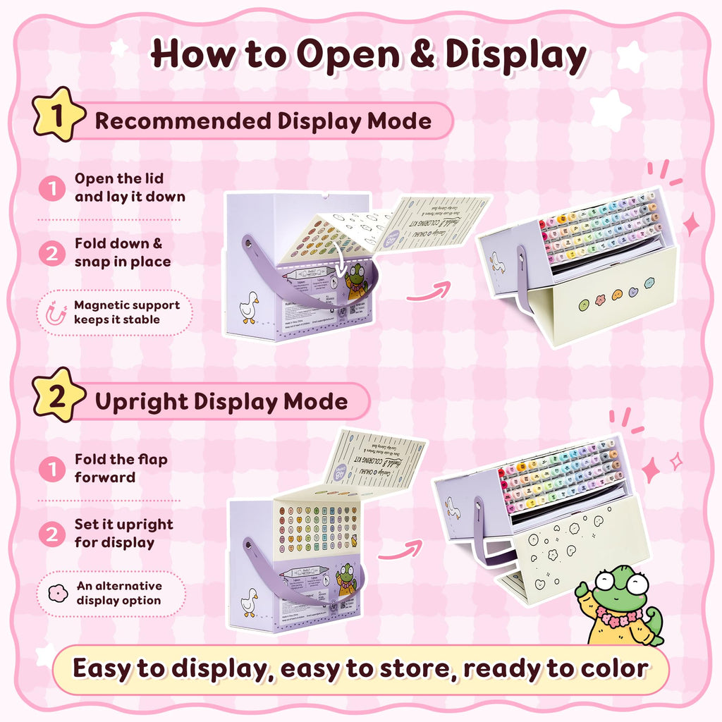 Ohuhu × Coco Wyo Coloring Set 48 Alcohol Markers& Coloring Book Brush& Fine