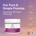 Vitality Extracts Helichrysum Balm - 2oz, Helichrysum Gymnocephalum, Beeswax, Almond Oil, Ultra-Moisturizing, Skin Healing, Full Body Hydration