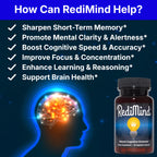 Natural Cognitive Support and Brain Supplement, Vegan, Gluten-Free | Sharpens Memory, Focus, Concentration, and Recall While Promoting Mental Clarity and Cognitive Function, 30-Day Supply
