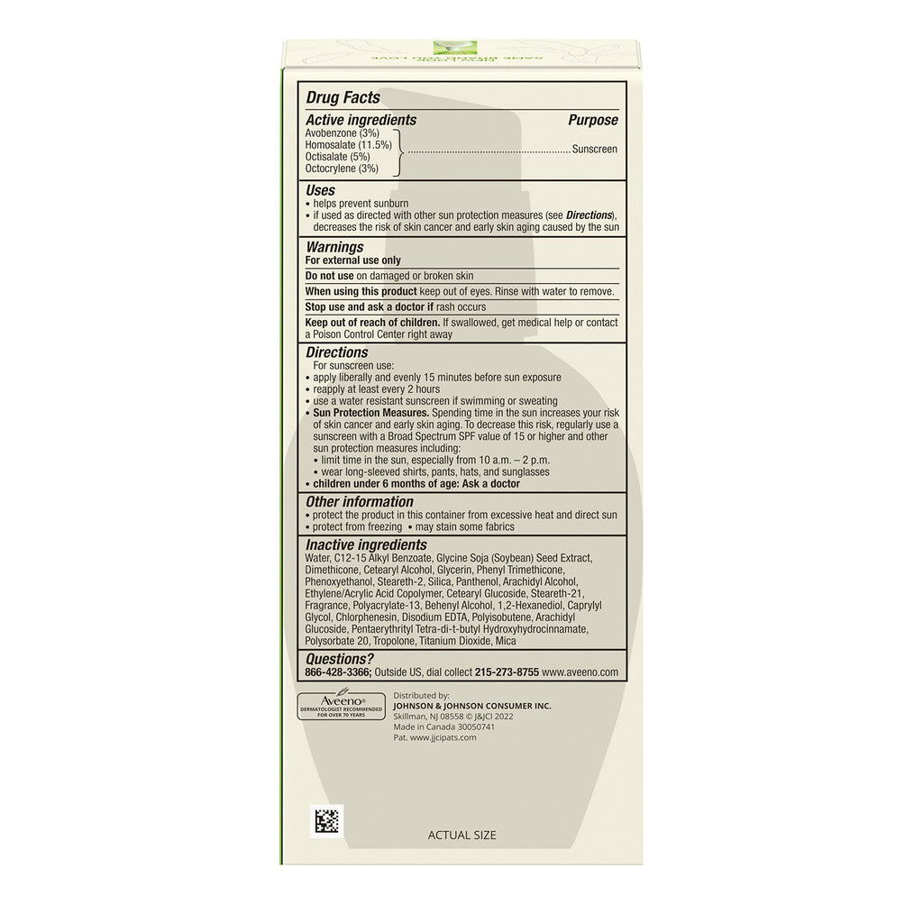 Aveeno Positively Radiant Daily Face Moisturizer with Broad Spectrum SPF 15 Sunscreen and Soy Extract, 4 fl. oz