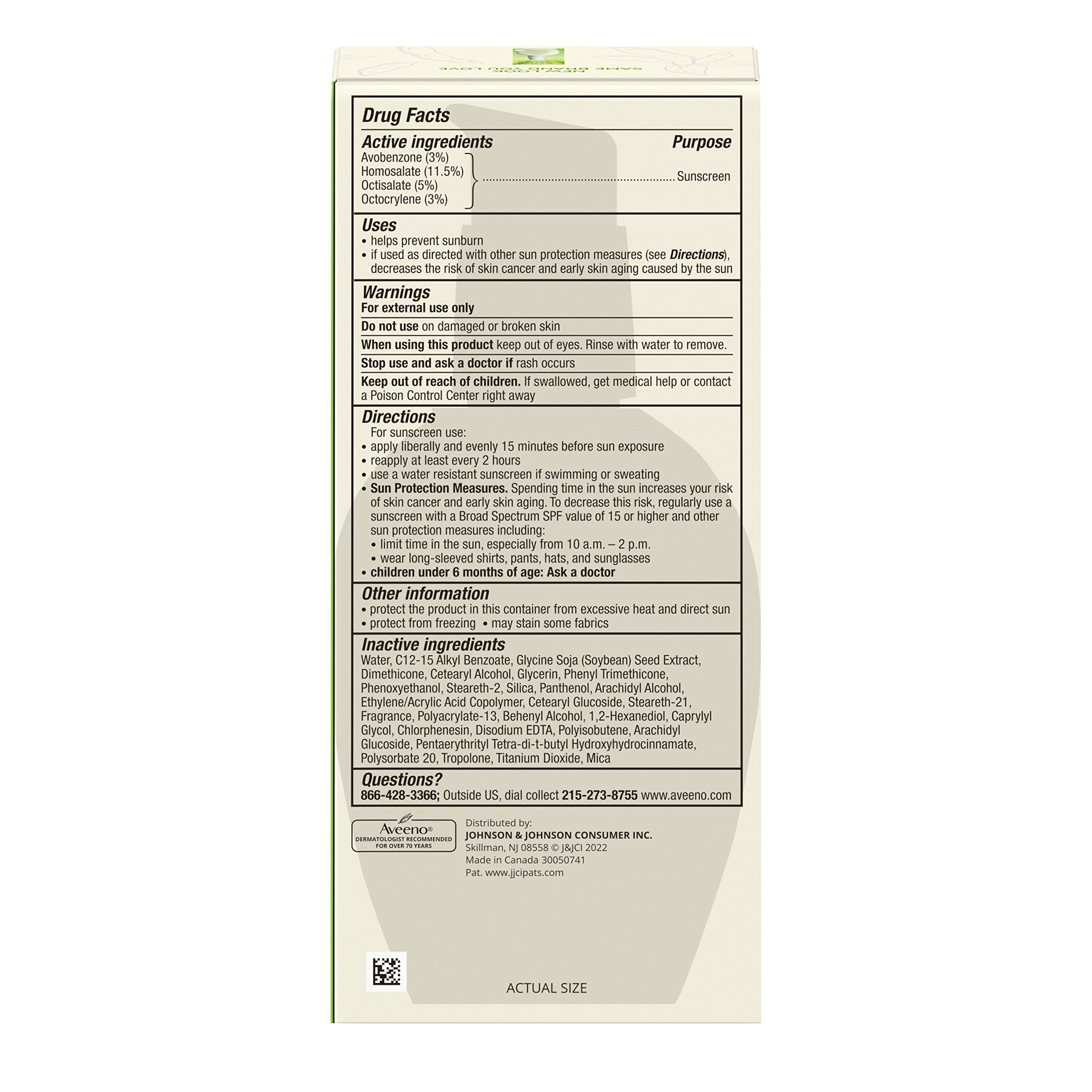 Aveeno Positively Radiant Daily Face Moisturizer with Broad Spectrum SPF 15 Sunscreen and Soy Extract, 4 fl. oz
