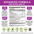 Plant Based Calcium Supplement with Vitamin D3,K2 Gummy for Bone Strength, Contains Whole Food Natural Minerals-Bone Health, Calm Mood & Sleep Support for Women & Men (2 Pack)