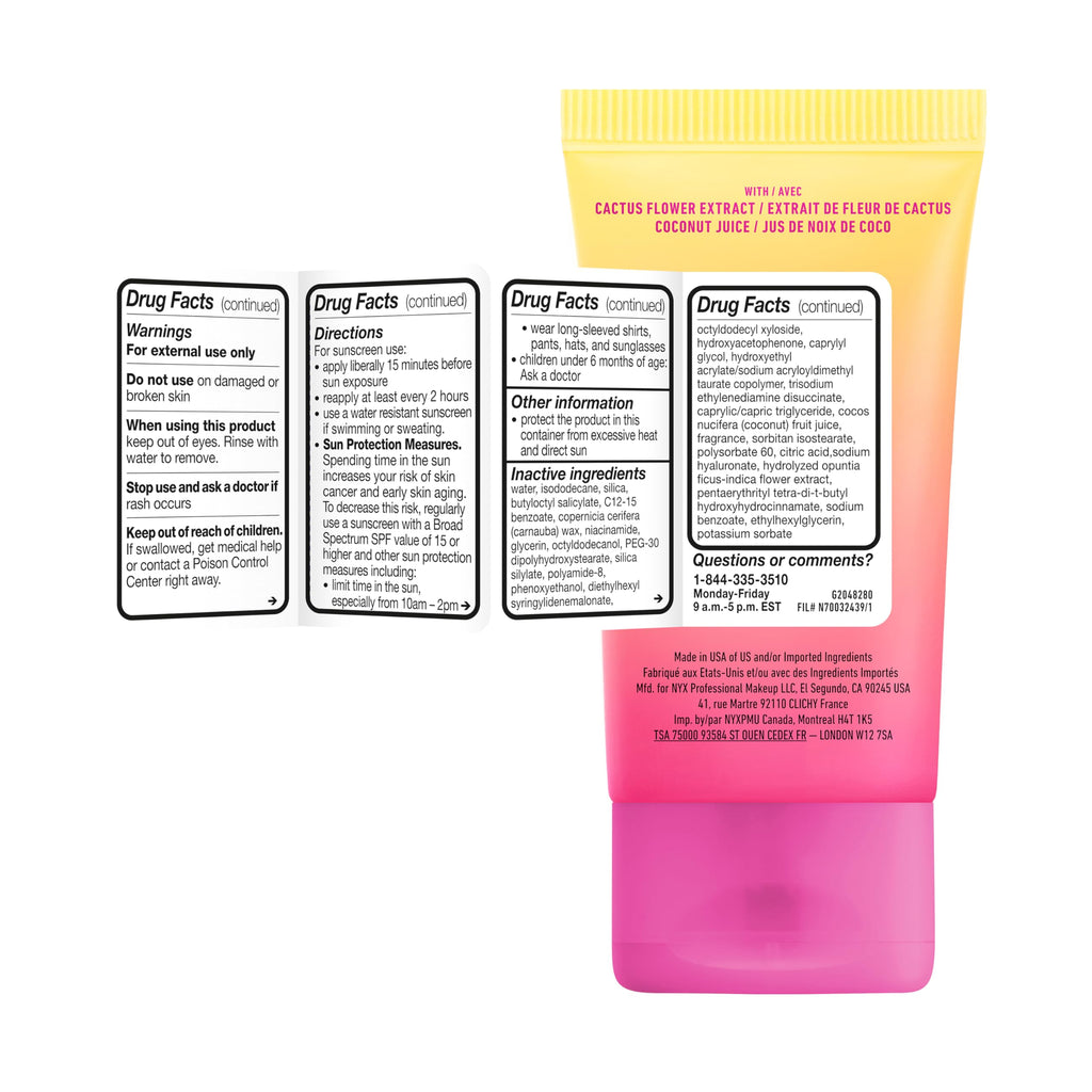 Buy now NYX PROFESSIONAL MAKEUP Blurscreen SPF 30 Primer, 3-in-1 Blurring Makeup Primer with Sunscreen, Vegan Formula with No White Cast or Greasy Feeling at indiglob india