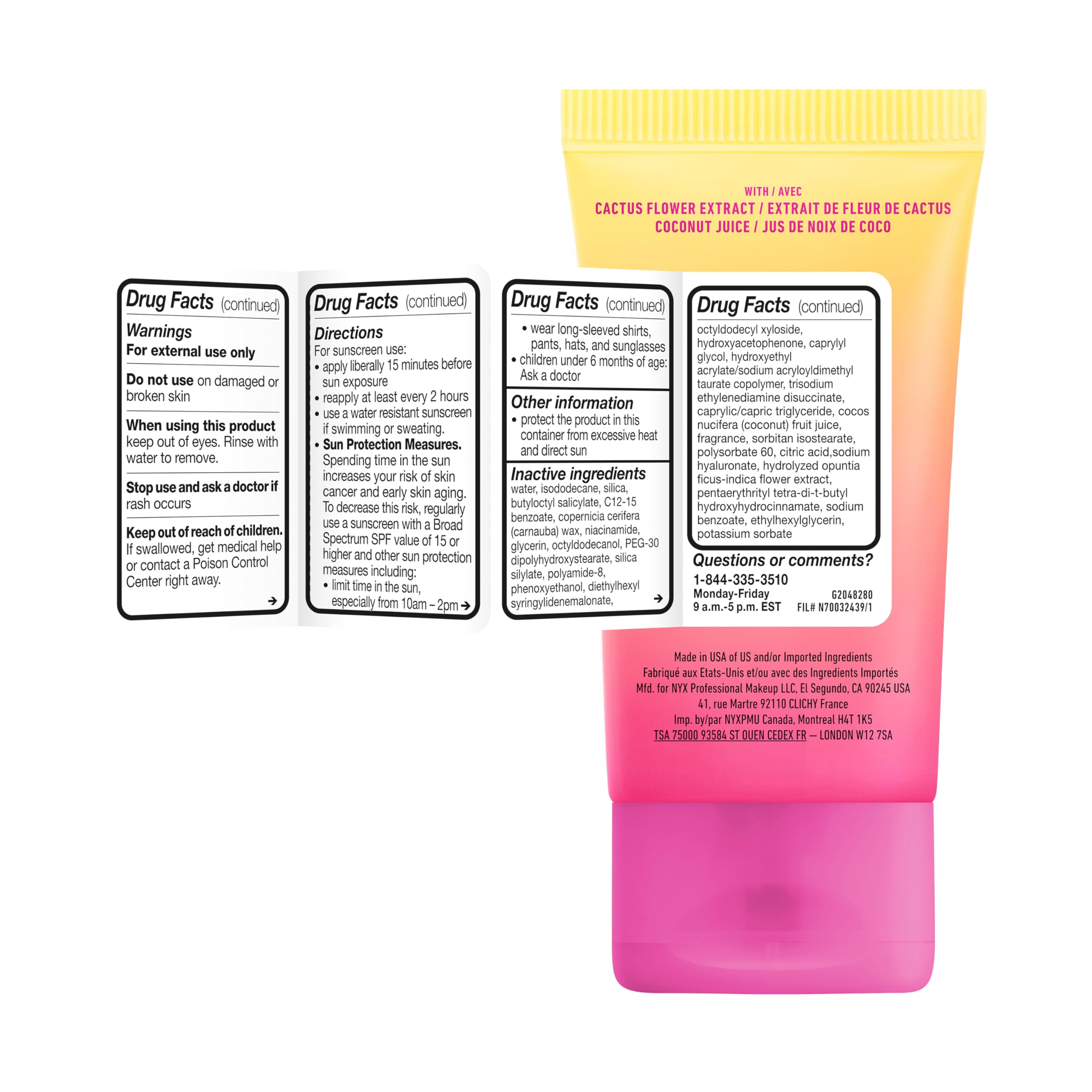 Buy now NYX PROFESSIONAL MAKEUP Blurscreen SPF 30 Primer, 3-in-1 Blurring Makeup Primer with Sunscreen, Vegan Formula with No White Cast or Greasy Feeling at indiglob india