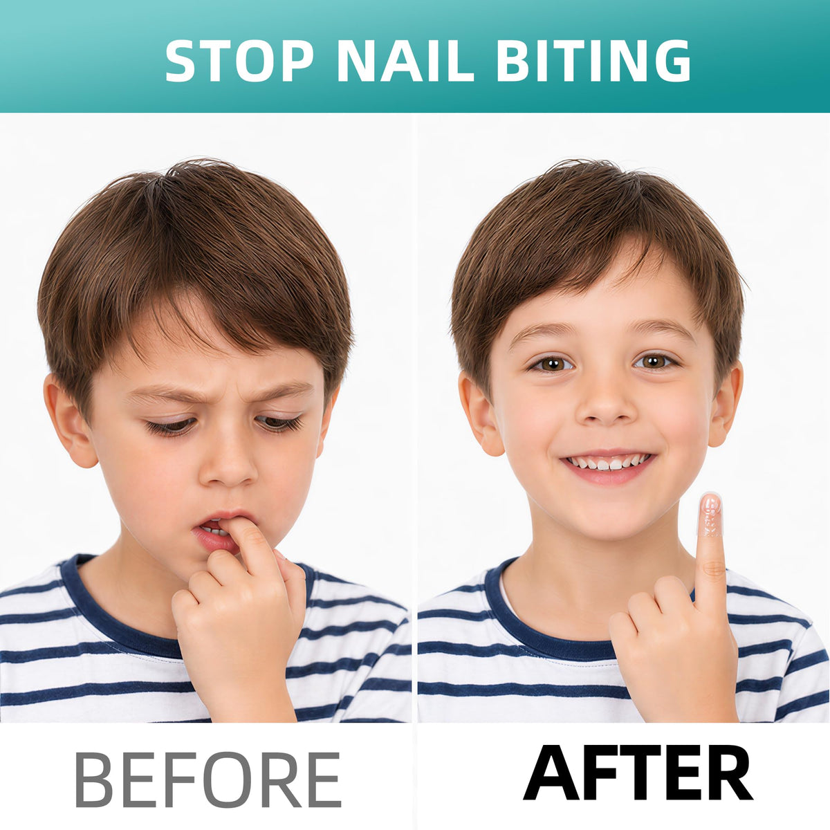 Anti Nail Biting Stickers, Clear Waterproof PU Nail Protector, 0.1mm Thin Breathable Disposable Nail Guard, Physical Barrier Prevent Nail Chewing Thumb Sucking for Adults Kids 5m x 5cm