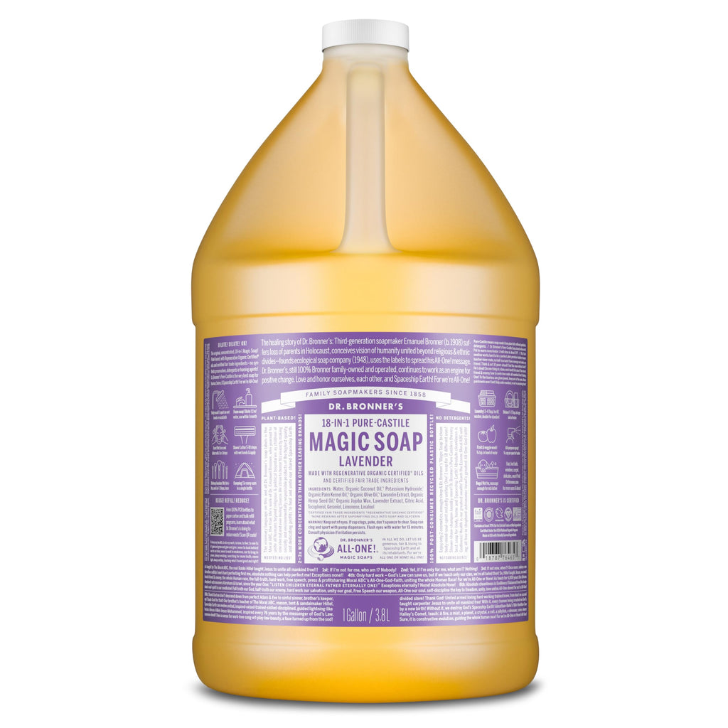 Buy now Dr. Bronner's Magic Soap-Pure-Castile Liquid Soap (Lavender, 8 ounce)-Regenerative Organic Certified Oils, 18-in-1 Uses: Body, Hair, Laundry, Pets & Dishes, Concentrated, Vegan, Non-GMO at indiglob india