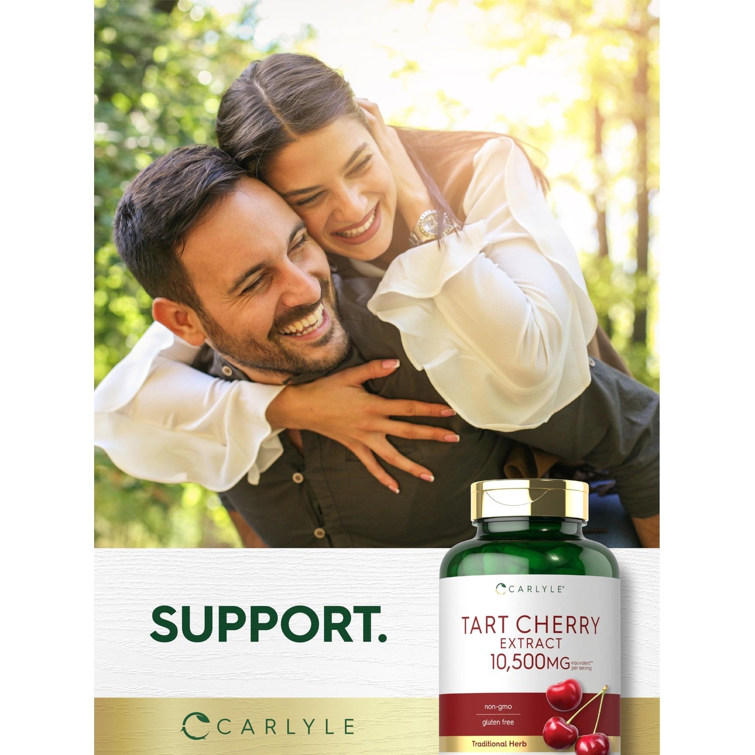 Carlyle Tart Cherry Capsules | 200 Pills | Max Potency | Non-GMO, Gluten Free | Tart Cherry Juice Extract