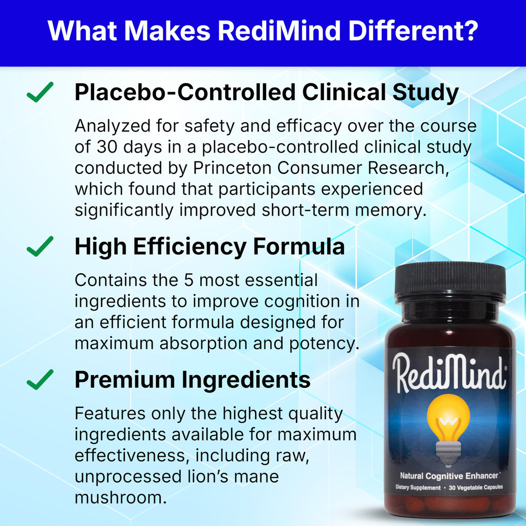 Natural Cognitive Support and Brain Supplement, Vegan, Gluten-Free | Sharpens Memory, Focus, Concentration, and Recall While Promoting Mental Clarity and Cognitive Function, 30-Day Supply