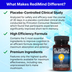 Natural Cognitive Support and Brain Supplement, Vegan, Gluten-Free | Sharpens Memory, Focus, Concentration, and Recall While Promoting Mental Clarity and Cognitive Function, 30-Day Supply