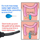The Bottom's Digest Better Bottoming Anal Douche Bulb, Blue, 3 oz
