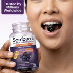 Sambucol Elderberry Gummies - Immune Support Supplement - 90 Count | Advanced Formula For Adults & Kids with Vitamin C & Zinc, Sambucol Elderberry are High in Antioxidants, Gluten Free, Vegan