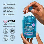 MAREE Hair Serum for Frizzy Dry Hair – Styling Capsules with Keratin, Argan Oil, Vitamins A E B5 – UV & Heat Protectant Frizz Control Serum for Women – Aceite Para el Cabello Treatment | for Frizzy