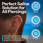 H2Ocean Piercing Aftercare Spray 4oz - Keloid Bump Removal Sea Salt Spray | for Body and Facial Piercings - Ear, Nose, Navel, Oral & Body Piercing Cleaner, Aftercare Solution for New Piercings
