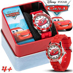 Buy now Disney Pixar Cars Kids' Time-Teaching Watch – Lightning McQueen Design with Red Silicone Strap, Easy-to-Read Dial, and Adjustable Fit for Wrists 5.5" to 8" at indiglob india