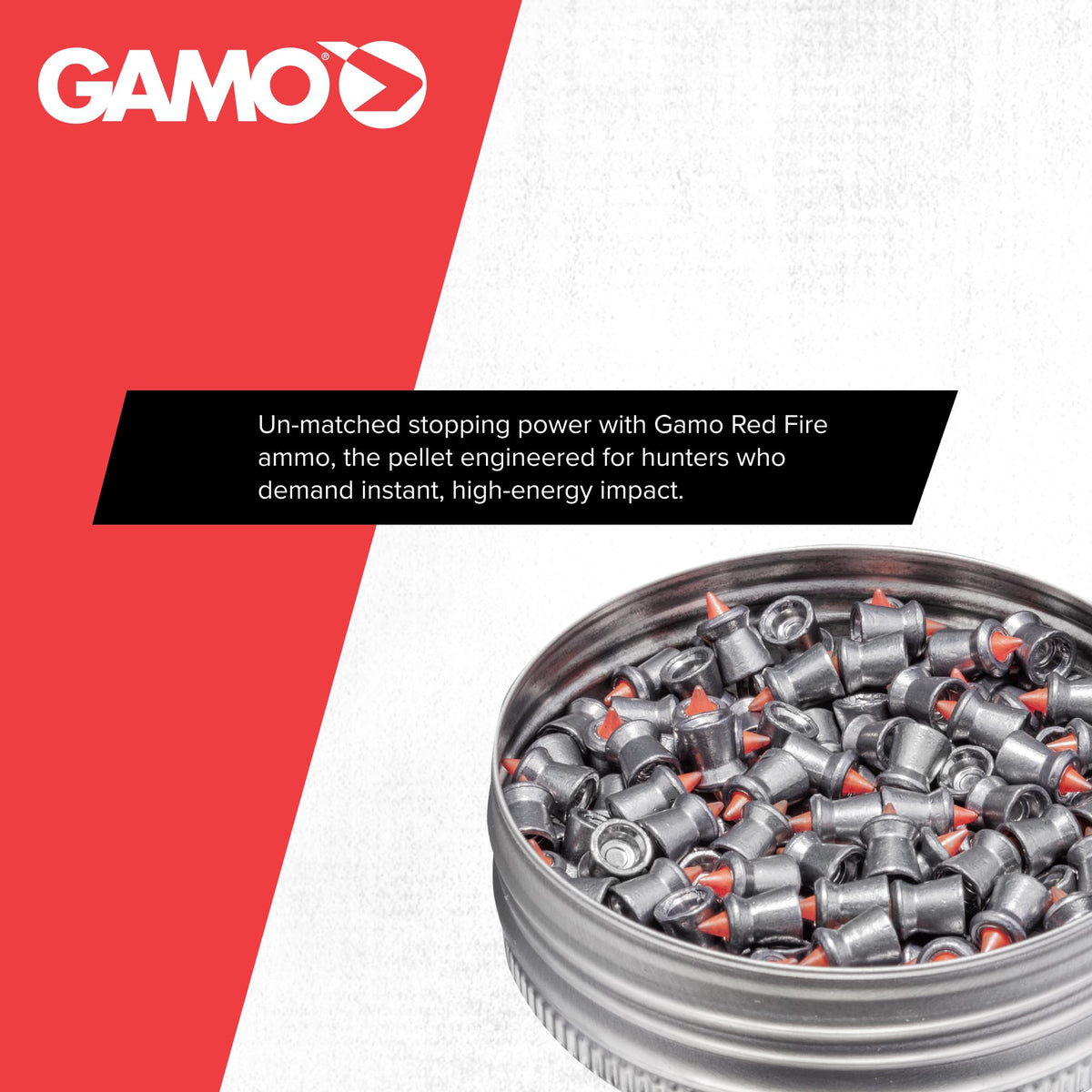 Gamo Red Fire .22 Cal Polymer Tip Hunting Pellets - 15.59 Grain - 125 Count