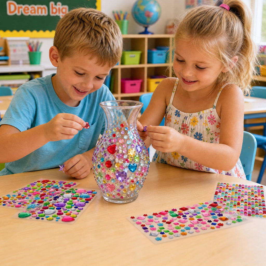 8104 Pcs Gem Stickers, Self Adhesive Rhinestone Jewel Stick for Crafts