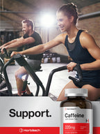 Horbäach Caffeine Pills 220mg with Green Tea | 500 Tablets | Vegetarian, Non-GMO & Gluten Free