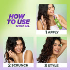 Buy now Garnier Fructis Style Curl Shape Defining Spray Gel for No Frizz, 8.5 Fl Oz, 3 Count (Packaging May Vary) at indiglob india