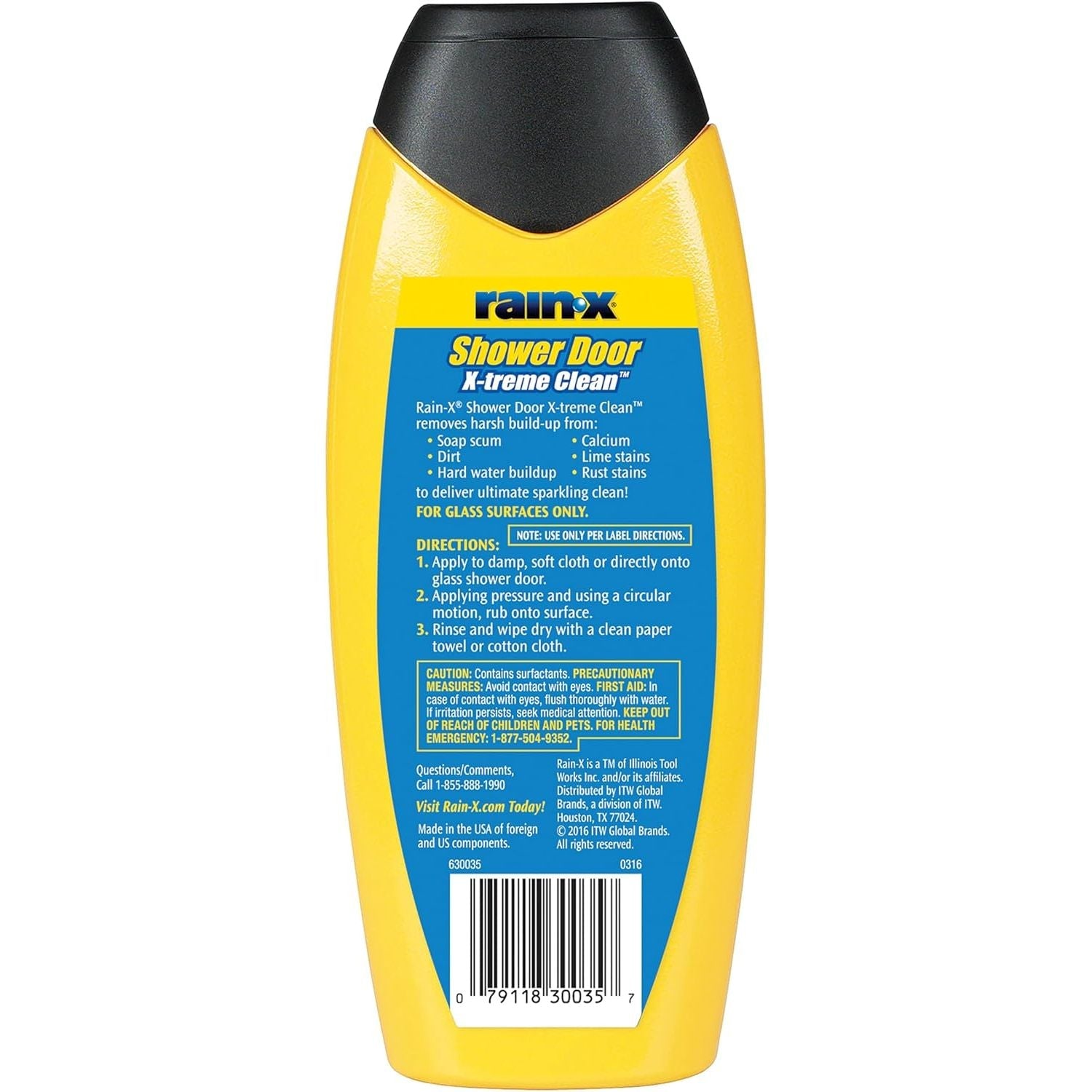 Buy now Rain-X 630035 X-Treme Clean Shower Door Cleaner, 12 Fl. Oz, Formulated To Clean Glass Shower Doors - Easy To Use, Removes Soap Scum, Dirt, Hard Water Build-up, Calcium, Lime Stains And Rust Stains at indiglob india