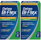 Osteo Bi-Flex Triple Strength Glucosamine Supplement with Turmeric Extract | Improve Joint Function, Antioxidant Power, 80 Coated Tablets