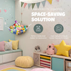 Handy Laundry Stuffed Animal Hammock Corner Net 2-Pack – Stuffed Animal Net & Mesh Toy Organizer for Kids Room – Flexible Storage for Plush Toys, Teddy Bears & Cuddly Favorites – Durable, Easy Install